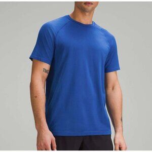 Lululemon Metal Vent Tech Short Sleeve XL Dark Royal blue Men Tee Top EUC